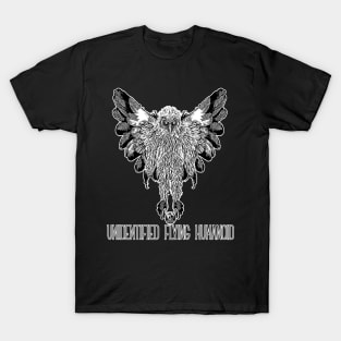 Unidentified Flying Humanoid Mothman Phantom Retro Scary Bird Man Owlman T-Shirt